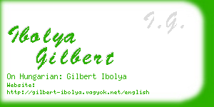 ibolya gilbert business card